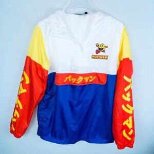 Namco M Pacman Character Bandai Lightweight 1/4 Popover Windbreaker Jacket